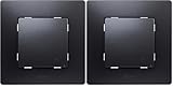 LEGRAND Cruzamiento 10AX, Gama Niloé Monobloc, Mecanismo Completo con Marco, Negro, 396495 (Paquete de 2)