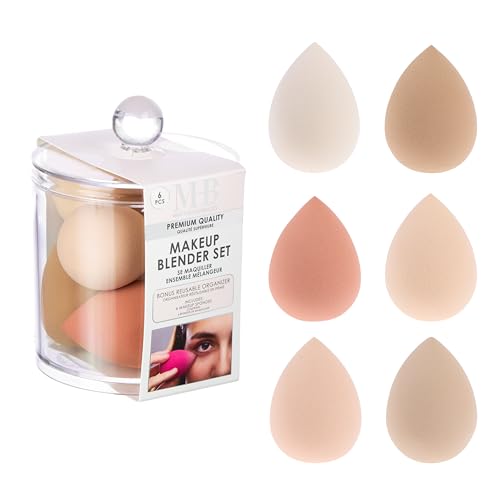 6pc Premium Nudes Makeup Blender Set –Professional Beauty Sponge ...
