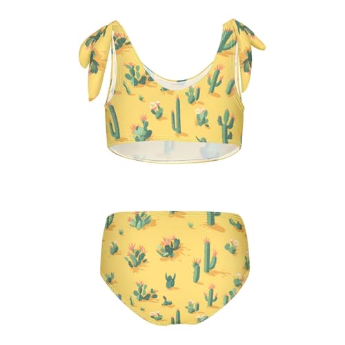 KLL Western Cactus Plant Plants Sage Girl Two Piecing Bikini Sets Beach Swimsuits Swimming Suits Adjustable Strap2
