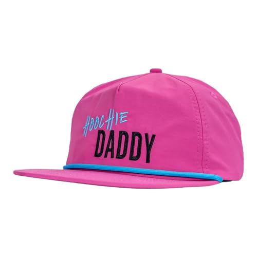 Combat Iron Hoochie Daddy Crushable Summertime Rope Hats for Men - Unstructured, Snapback, & Water-Resistant Baseball Cap - Pink