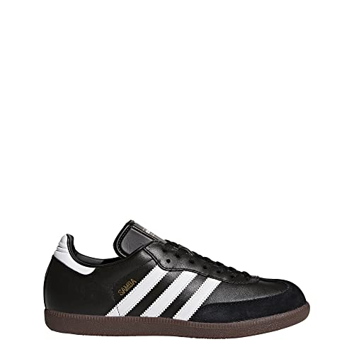 adidas Herren Fußballschuh Samba Low-Top Sneakers, Schwarz (Black/running White Footwear), 43 1/3 EU