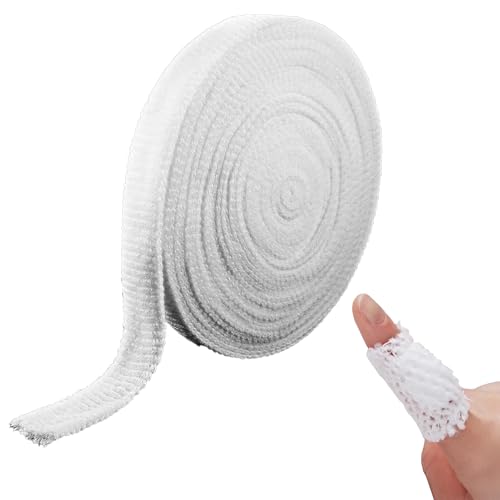 1 Pièces Bandage Tubulaire,Filet Tubulaire,Pansement Tubulaire Élastique En Filet, Fixation Extensible Aide D'urgence Pour Doigt 1.5 Cm X 2 M
