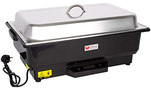 Beeketal 'BCD-5E' Profi Gastro Chafing Dish elektrisch inkl. Gastronorm Behälter (GN) 1/1 und Deckel aus Edelstahl…