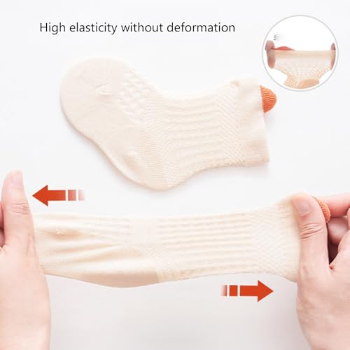 Toddler Socks, 5 Pairs Baby Ankle Socks Kids Unisex Sock Soft Breathable Cotton Thin Sock4