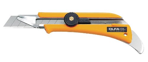 OLFA Multi Purpose Touch Knife (TK-4R) - Disposable Mini Pocket Sized Utility Knife Box Cutter w/Retractable Stainless Steel Blade & Keychain Hole (Red)