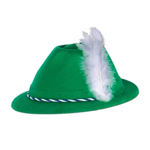 Beistle Green Velour Tyrolean Alpine Party Hat