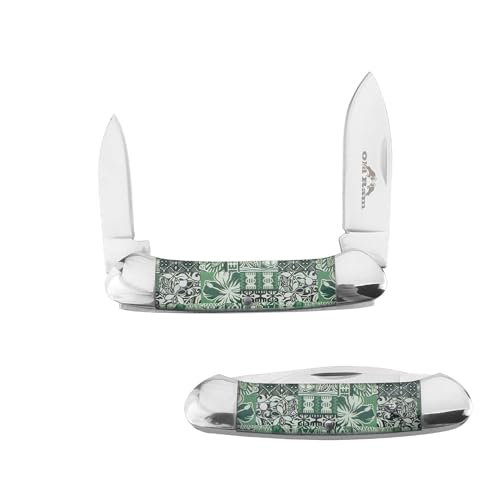 Old Ram Blade Manual Folding Split Joint Outdoor Hunting EDC Camping Canoe Knife (Mix Color-2)