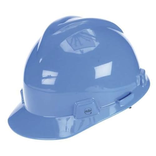 Hard Hat, Polyethylene, 4 Point Ratchet, Type 1, Class E, Blue, Mfr: 477478-A