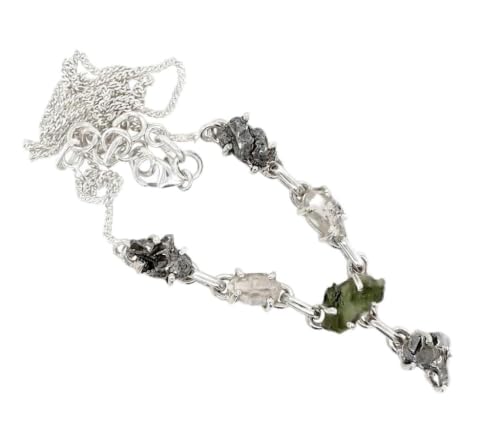 Natural Green Moldavite Herkimer Diamond...