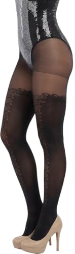 Image of ToBeInStyle Women's Ribbon Bow Twist Tie Opaque Sheer Hosiery Tights