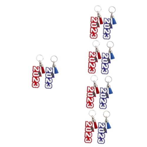 Pendentif porte-clés diplôme 2023 en métal pour la réussite d'un senior ou d'un étudiant