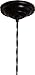 CTW Pendant Lamp Ceiling Canopy Kit, Black
