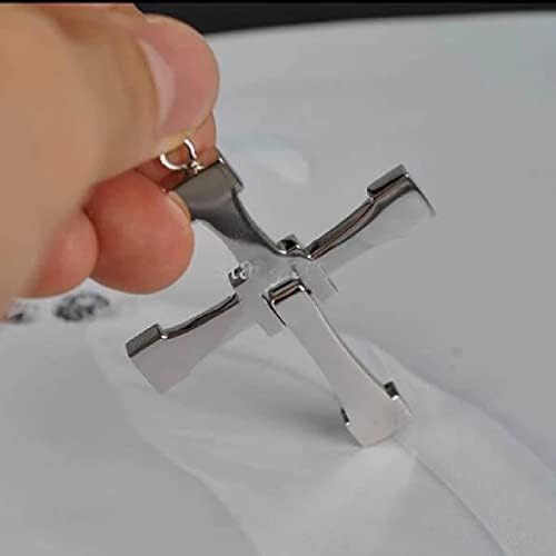 Kashasin Dominic Toretto's Cross Pendant Necklace Titanium Steel Hip-hop Necklaces Gift for Men and Women Furious Movie Fans - Image 5