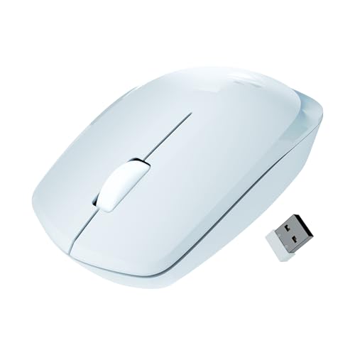 Image of Zebronics Wireless Mouse, 2.4GHz, 3200 DPI, 3 Buttons, Comfortable & Ergonomic, USB Nano Receiver, On /Off Switch, Power-Saving Mode, Works on Most Surfaces, for Mac | Laptop | Computer (Freego, Blue)