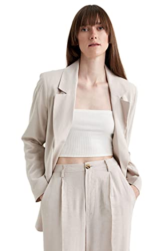 Blazer femme DeFacto Z2536AZ veste stone taille 38 mode urbaine automne