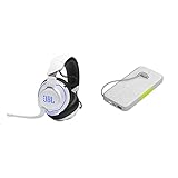 JBL Quantum 910P Wireless - Gaming Headset for Playstation (White) and InfinityLab InstantGo 10000-10000mAh Power Bank with Integrated Lightning Connector - White