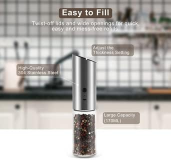 Electric Pepper Mill - Just turn it over and it will grind your pepper!