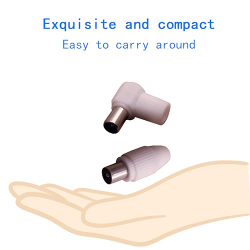 Conector coaxial RF 9.5mm ángulo 90° macho - 4 unidades miniatura 5