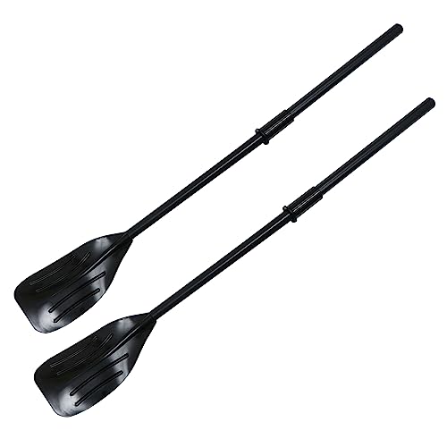 Toddmomy Professional Rowing Oars 2pcs/Set Easy to Carry Comfortable PVC Plastic for Kayak