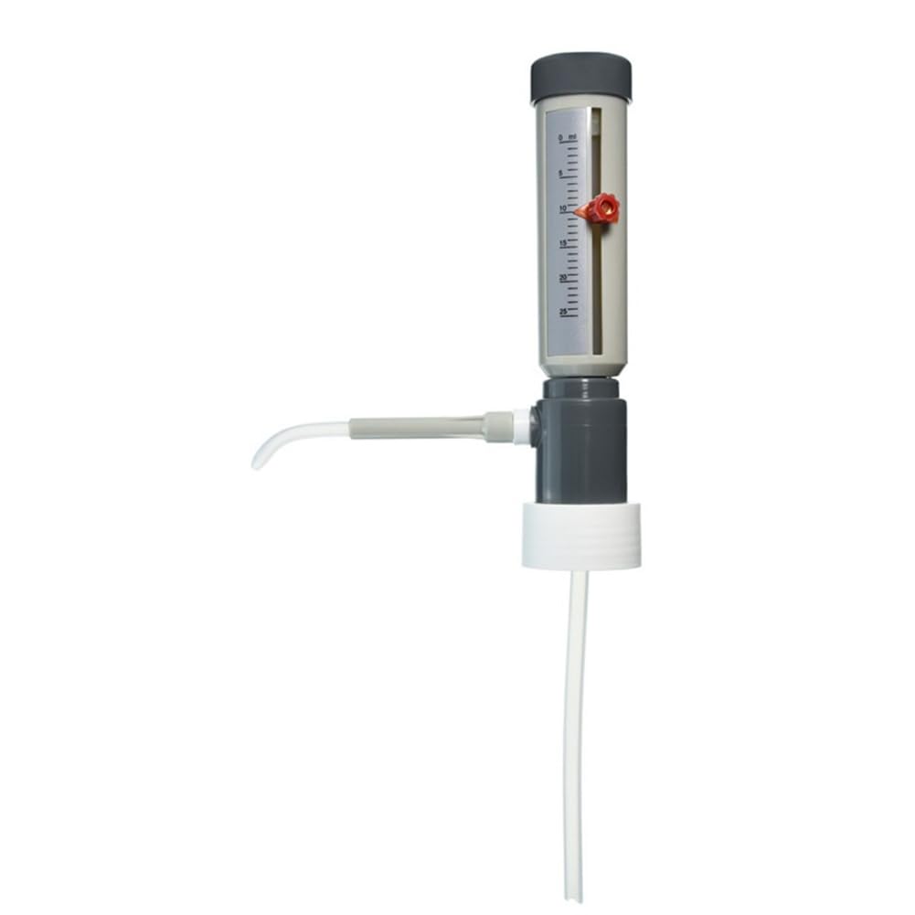 Dispensador de Líquidos Semiautomático Económico para de Laboratorio, de 5 A 25 Ml, con Adaptador GL45.