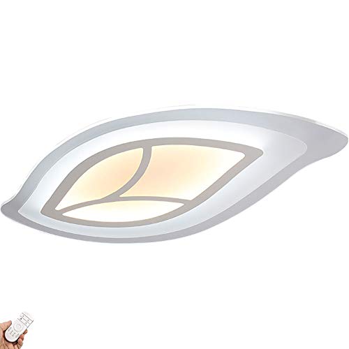 Plafonnier LED moderne pour chambre d'enfant et salon au design de feuille ultra-mince