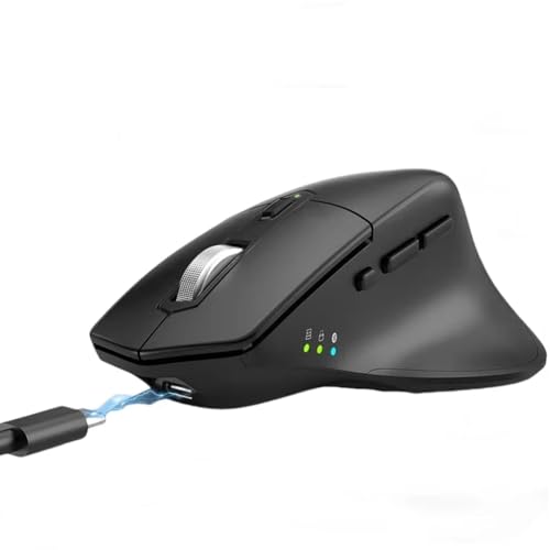 Souris Verticale sans fil BT5.0 et 2.4G rechargeable avec clic silencieux