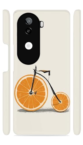 Image of Orange Cycle Designer Printed Hard Back Cover for iQOO Z9s 5G / Vivo V40e 5G Attractive and Uniquely Crafted Smartphone Case
