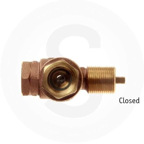 Hearth Products Controls Hpc Fire 3/4-Inch Angled Gas Fire Pit Shut Off Valve Kit (Mabb-Hc), Polished Brass Flange And Key #TOP3