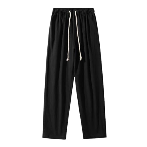Pantalon lâche homme coton lin fini les vêtements serrés en automne