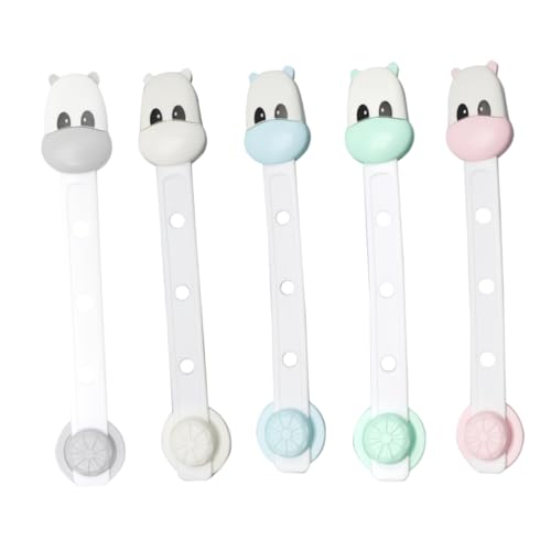 FOYTOKI 5個 多機能引き出しロック やペットのいたずら防止に 簡単取り付け 素材使用のキャビネットセキュリティロック
