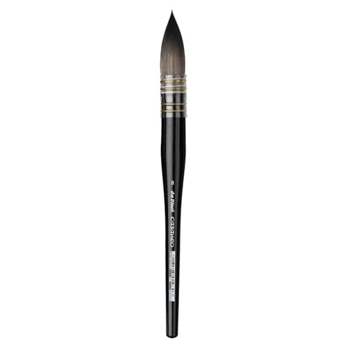 da Vinci Watercolor Series 498 Casaneo Paint Brush, Round Quill New Wave Synthetics, Size 8