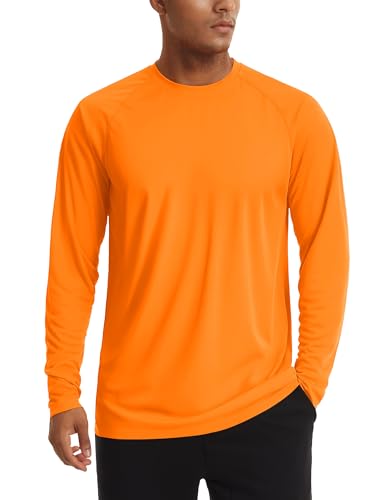 TACVASEN Men's Sun Shirt UPF 50+ Long Sleeve UV Protection Lightweight Rash Guard Swim Shirt Quick Dry Fishing T-Shirt