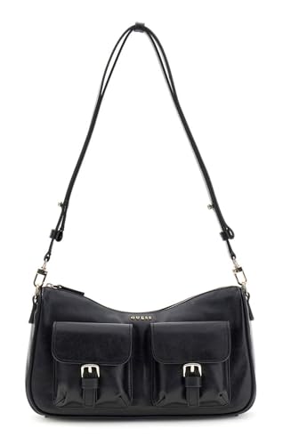 Sac à épaule convertible GUESS Kassie noir petit format rigide pour femme moderne