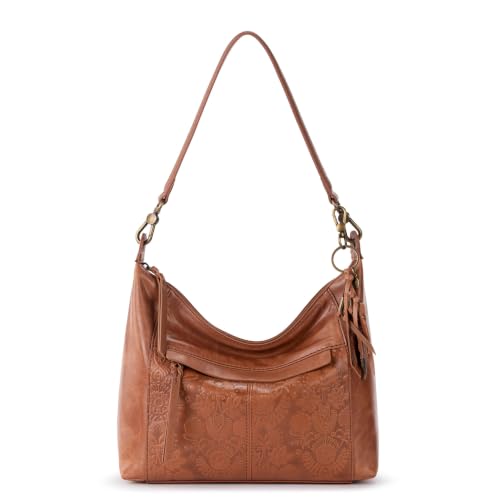 Image of The Sak Alameda Hobo Bag - Premium Large Leather Women's Handbag for Everyday & Travel - Durable Purse With Zipper Pocket