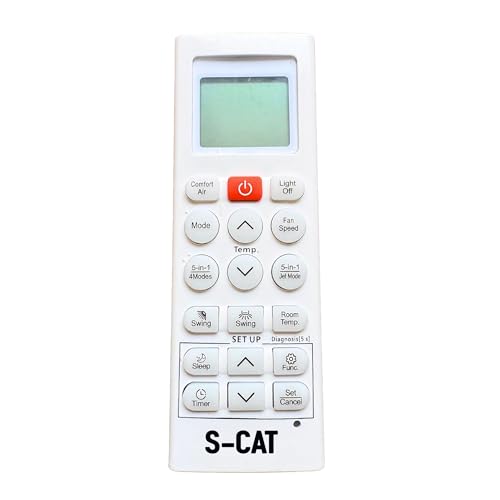 Image of S-CAT Compatible with LG AC Remote Control Model 36T (No Backlight) Suitable for 1 1.5 2 Ton Spilt /Window AC (Match Old Remote Exactly, Contact Customer Care for Order)