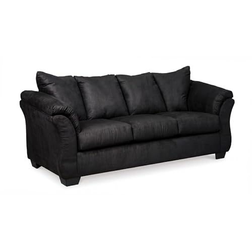 Signature Design by Ashley Darcy Classic Contemporary Sofa, Black