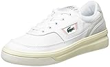 zapatillas deportivas de mujer lacoste de color rosa con detalle de logo Cierre: cordones Lacoste G80 0120 1 SFA, Zapatillas Mujer, Blanco Wht Lt Pnk, 39 EU