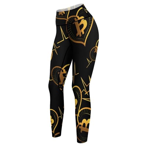 Bitcoin Heartbeat Women's Yoga Pants High Waisted Leggings Casual Sweatpants Joggers Pants for Gym Workout - Image 5