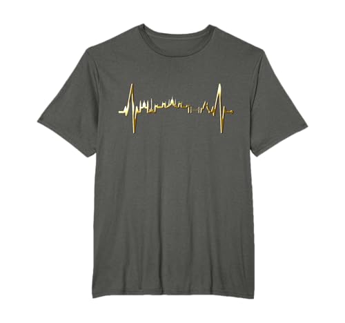 Budapest Skyline Latido del Corazón Hungría Amo Budapest Camiseta