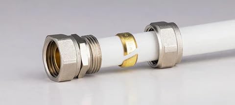 Suinga 5 x Manguito para Tubo multicapa de compresion 25 mm, sin necesidad de maquina prensadora, gris.