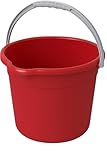 JOEY'Z 10QT (9.5L) Cleaning Bucket with Handle and Spout – Heavy Duty Mop Bucket for Household Use, Utility Pail for Water, Storage, or Car Wash - Plastic Buckets, Plastic Buckets with Handles