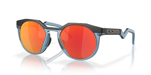 Image of Oakley Sunglasses for Men - OO9242 HSTN Low-Bridge, Round Sunglasses PRIZM Lenses