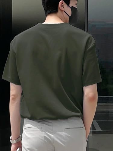 Image of Leriya Fashion T-Shirt for Men || Cotton Tshirt for Men || Plain Tshirt for Men || Half Sleeve T-Shirt for Men || V-Neck Style Design T-Shirt for Men