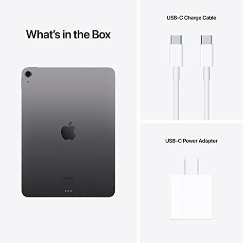 Image of Apple 2022 iPad Air (10.9-inch, Wi-Fi, 256GB) - Space Gray (Renewed)