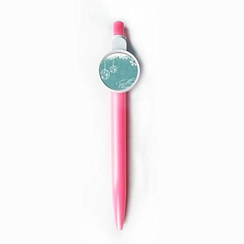 Stylo de Noël rétractable bleu flocon de neige pour organiser votre agenda d'hiver