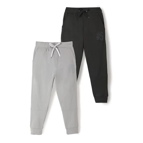chopper club Boys Sports Joggers in Polyester Spandex Dries Off Quickly Slim Fit Sweatpants with Drawstrings and Elastic