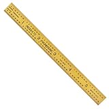 PEC Tools 6-inch Mechanic's Ruler, Flexible, Titanium Nitride Coating, Measurement Accuracy 1/32“, 1/64”, 1/8“, and 1/16” (4R), Suitable for Woodworking, Tradesmen & DIY, Made in USA