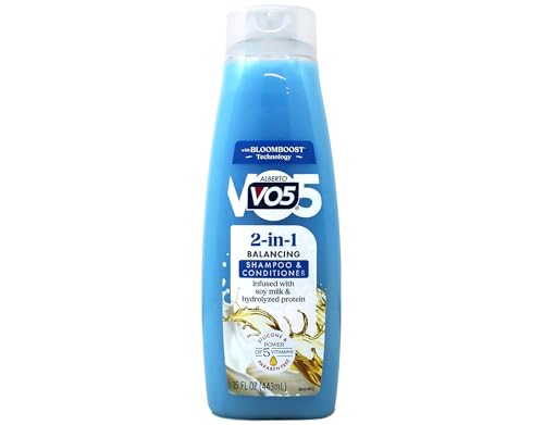 VO5 2-IN-1 Moisturizing Shampoo and Conditioner - 12.5 Fl Oz - Deeply Nourishing Formula Revitalizes Dry and Damaged Hair