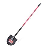 Bully Tools 92702 12-Gauge Weighted Caprock/Pony Shovel with Fiberglass Long Handle