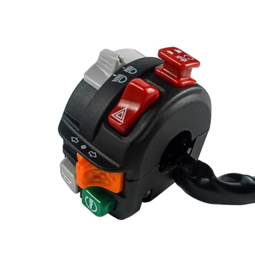 Moto interruptor manillar pulsador izquierdo CNC 22mm de 7 funciones 2